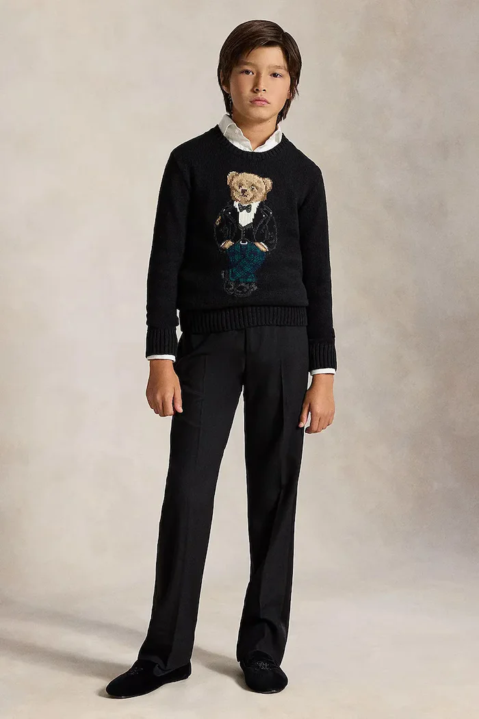 Polo Ralph Lauren пуловер за деца от памук черен 323B29194001