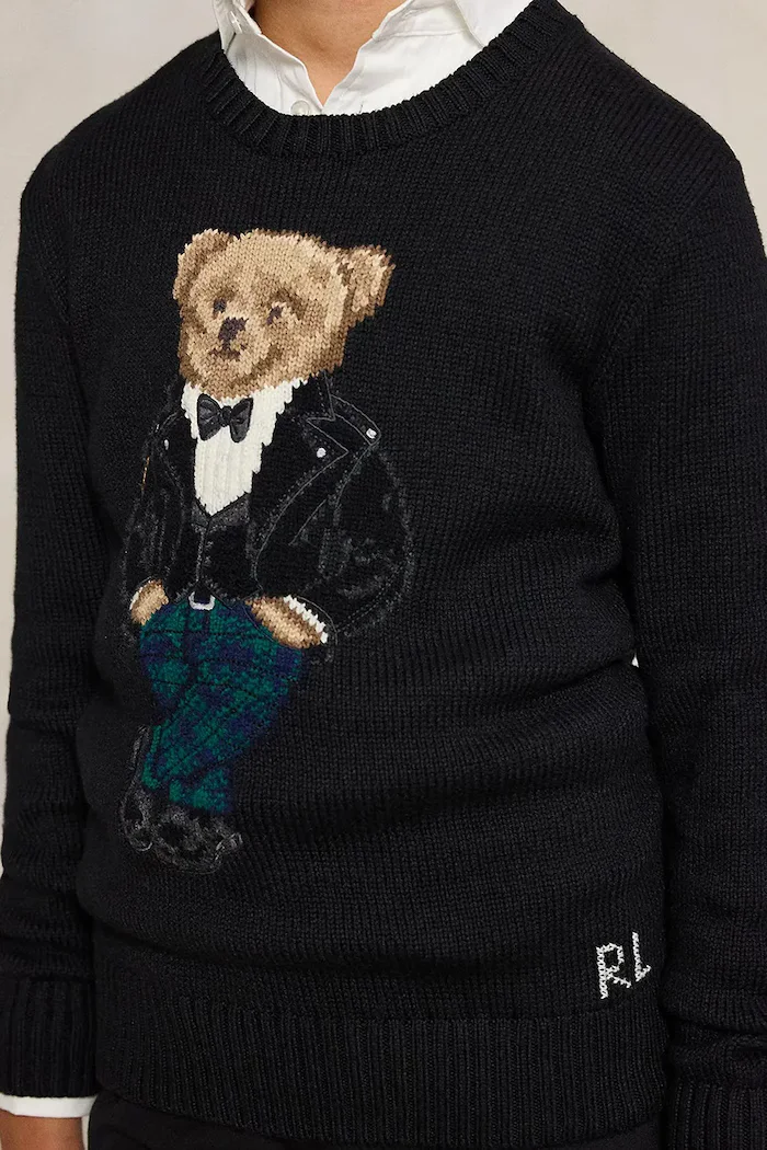 Polo Ralph Lauren пуловер за деца от памук черен 323B29194001