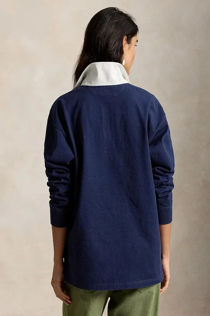 Polo Ralph Lauren суичър дамски от памук тъмносин 211B17797