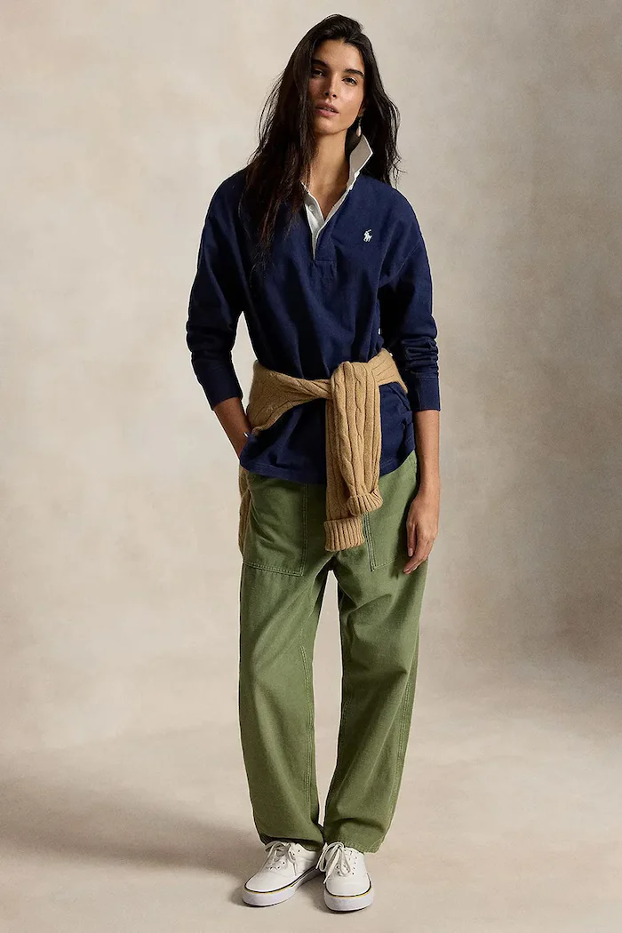 Polo Ralph Lauren суичър дамски от памук тъмносин 211B17797