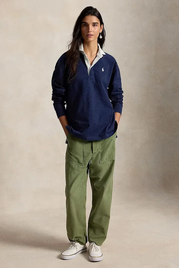 Polo Ralph Lauren суичър дамски от памук тъмносин 211B17797
