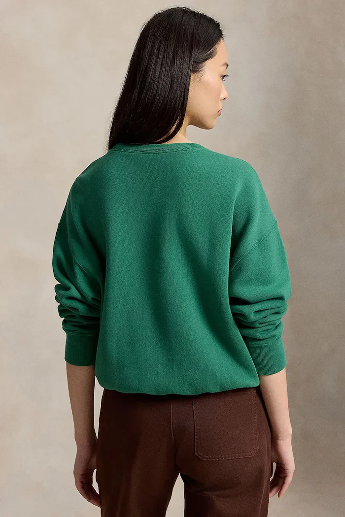 Polo Ralph Lauren суичър дамски с памук зелен 211978306