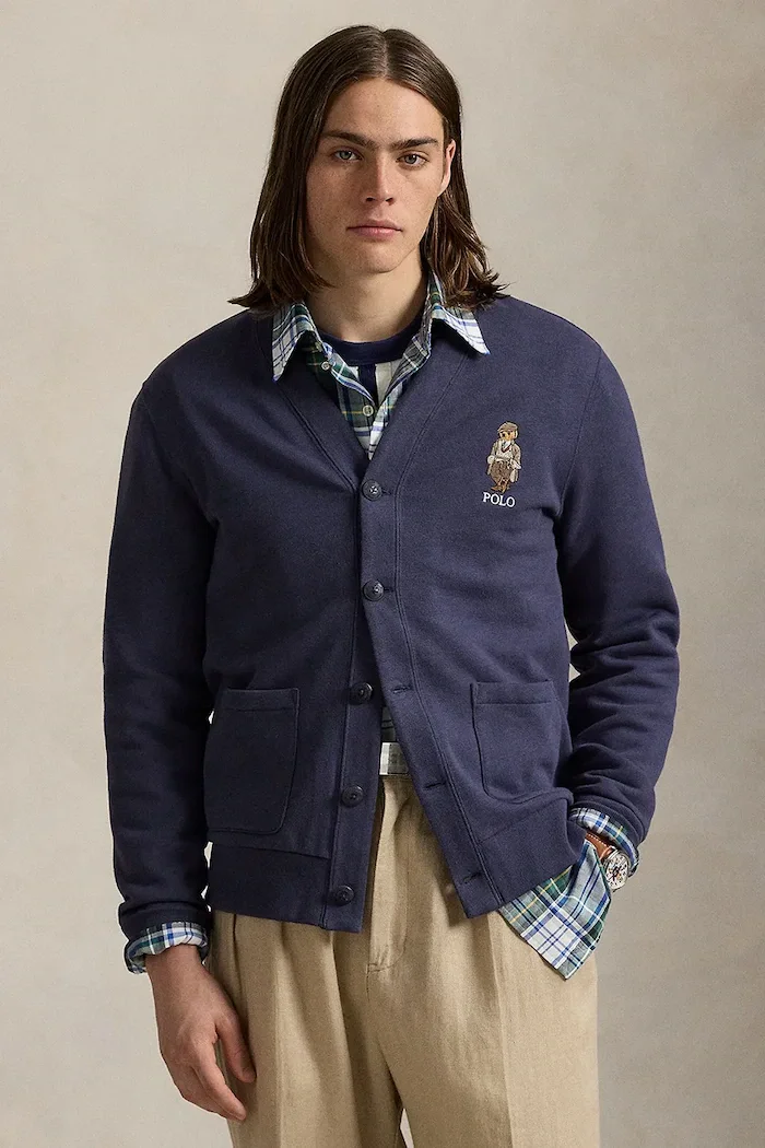 Polo Ralph Lauren Суичър мъжки в синьо с апликация 710980316