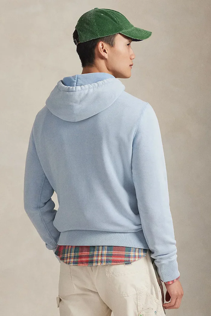Polo Ralph Lauren Суичър мъжки в синьо с качулка с принт 710P04984