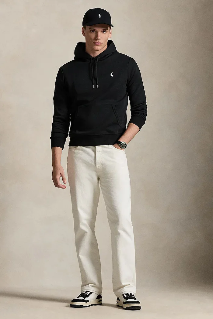 Polo Ralph Lauren суичър с качулка мъжки черен 710907092