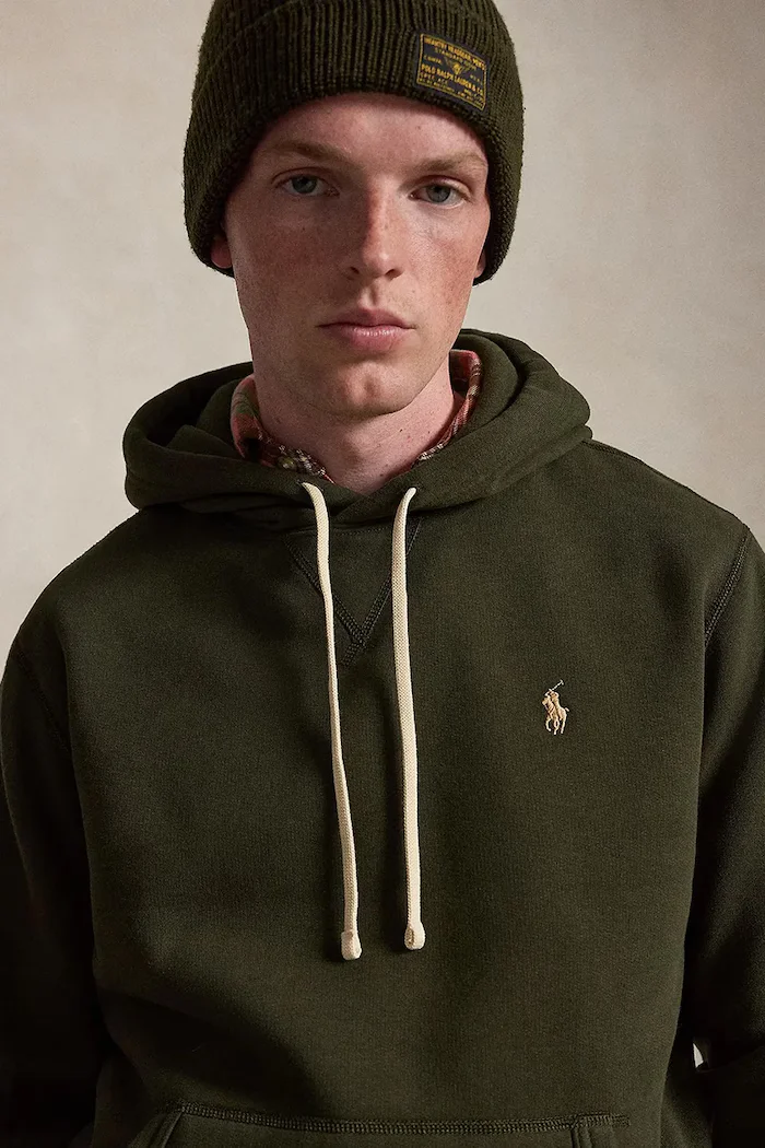 Polo Ralph Lauren суичър с качулка мъжки с памук зелен 710766778