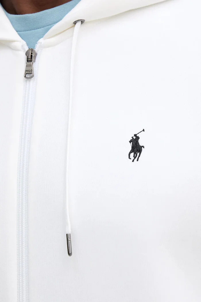 Polo Ralph Lauren суичър с цип и качулка бял 710881517