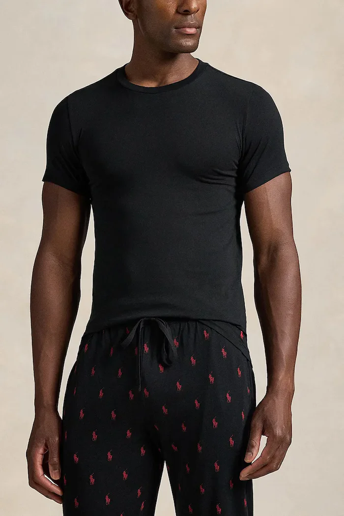Polo Ralph Lauren Тениска (2 броя) мъжка в черно с изчистен дизайн 714835960001