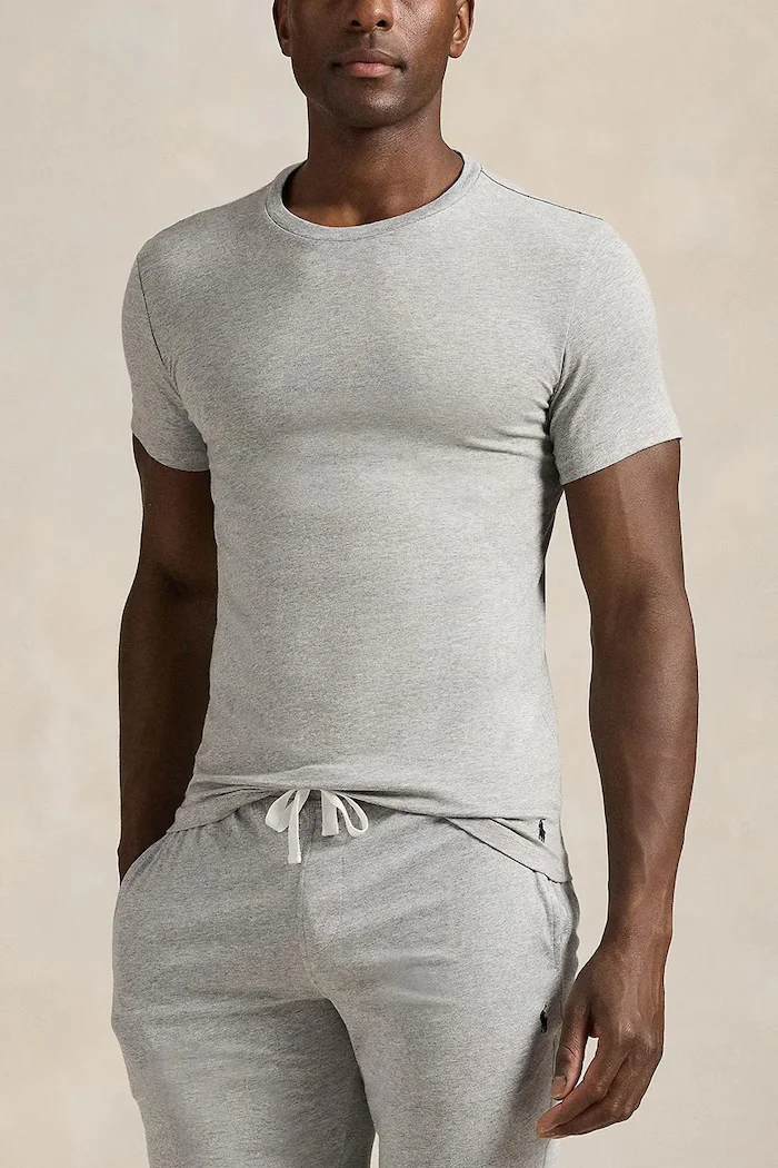Polo Ralph Lauren Тениска (2 броя) мъжка в сиво с изчистен дизайн 714835960003