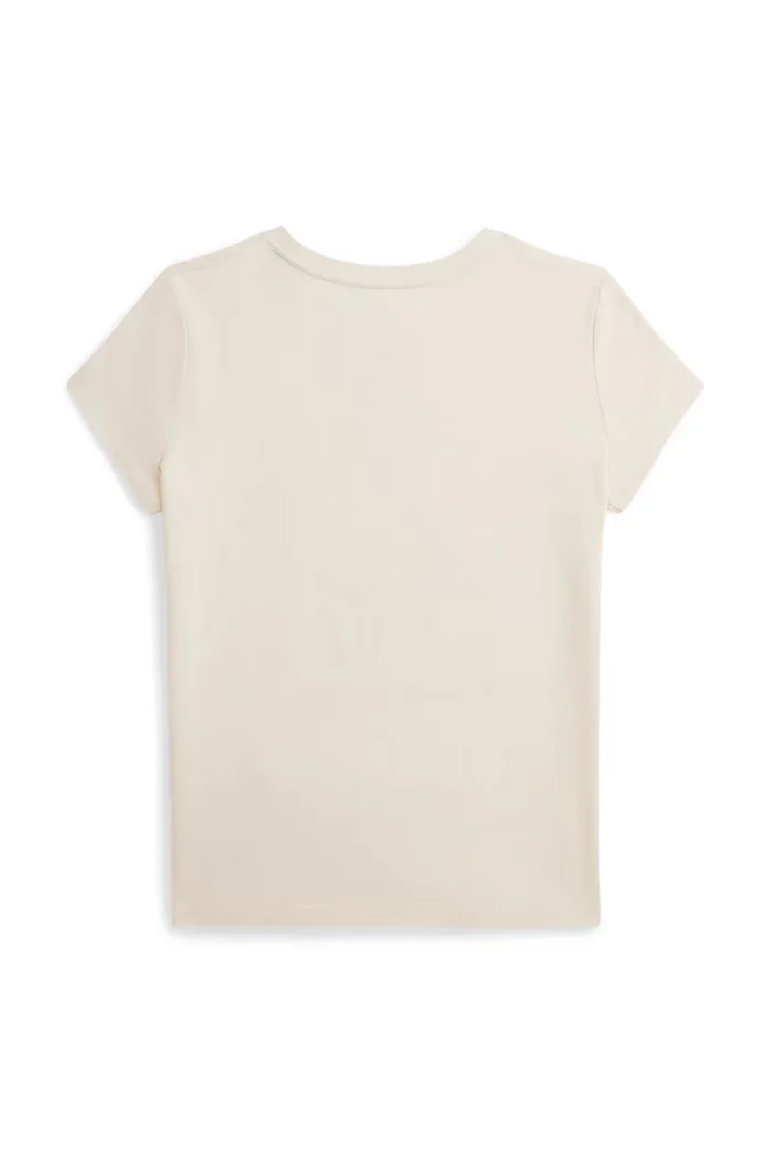 Polo Ralph Lauren тениска за деца от памук бежова 313B26296001