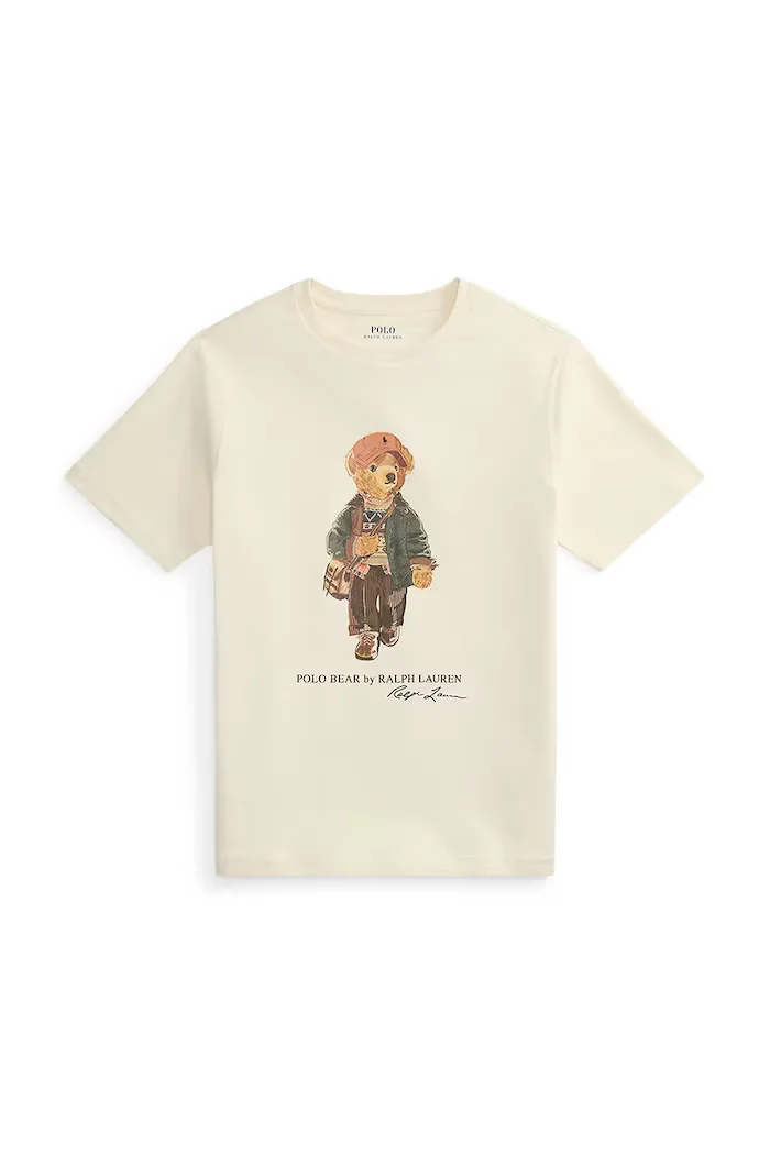 Polo Ralph Lauren тениска за деца от памук бежова 323B27298002