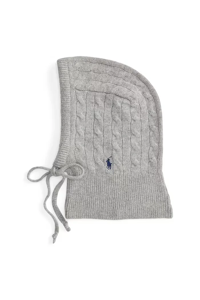Polo Ralph Lauren Вълнена балаклава в сиво 455981427