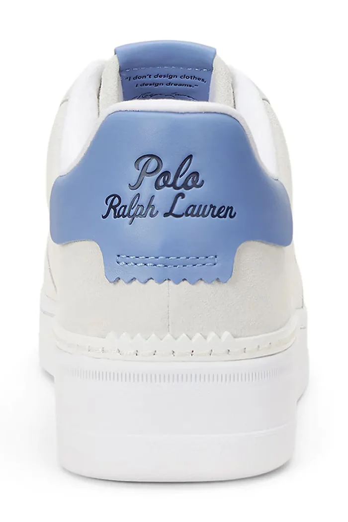 Polo Ralph Lauren Велурени маратонки Masters Crt в бяло 809965086001