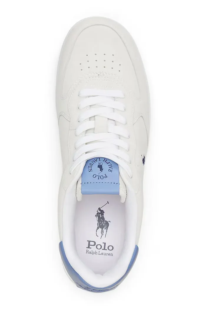 Polo Ralph Lauren Велурени маратонки Masters Crt в бяло 809965086001