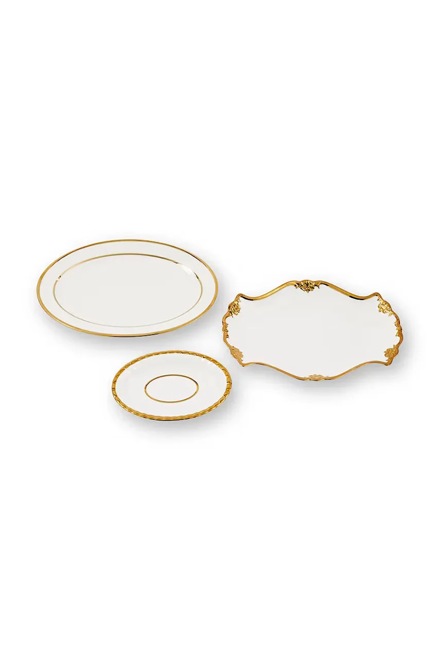 Pols Potten Комплект чинии Golden Finds (3 броя)