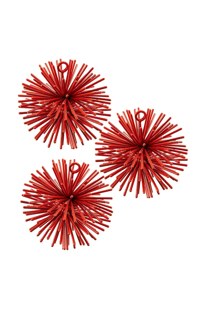 Pols Potten Комплект коледни висулки prickle ornaments 7 cm (3 броя)