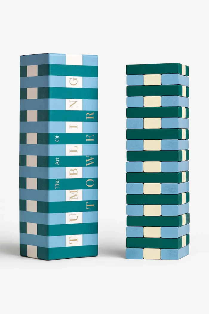 Printworks Игра с умения Tumbling Towers 285 × 85 × 8 cm в синьо PW00758