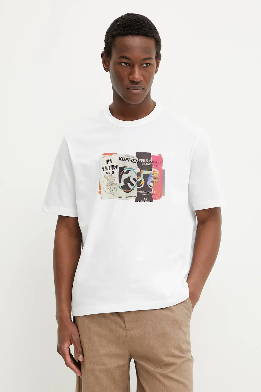 PS Paul Smith Памучна тениска