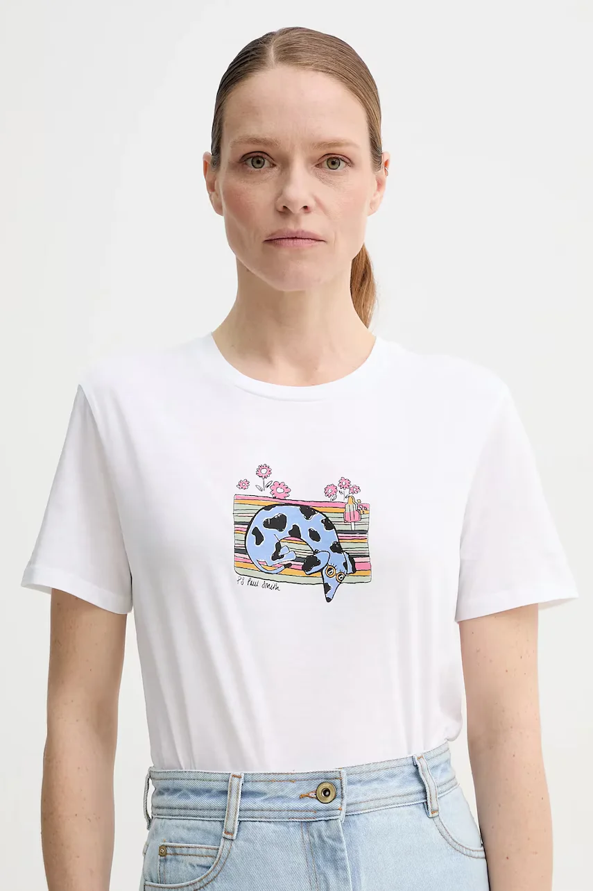 PS Paul Smith Памучна тениска