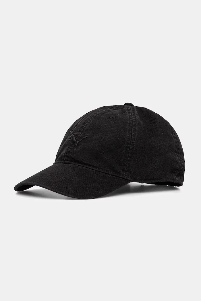 Puma бейзболна шапка от памук Premium cap черна 025974