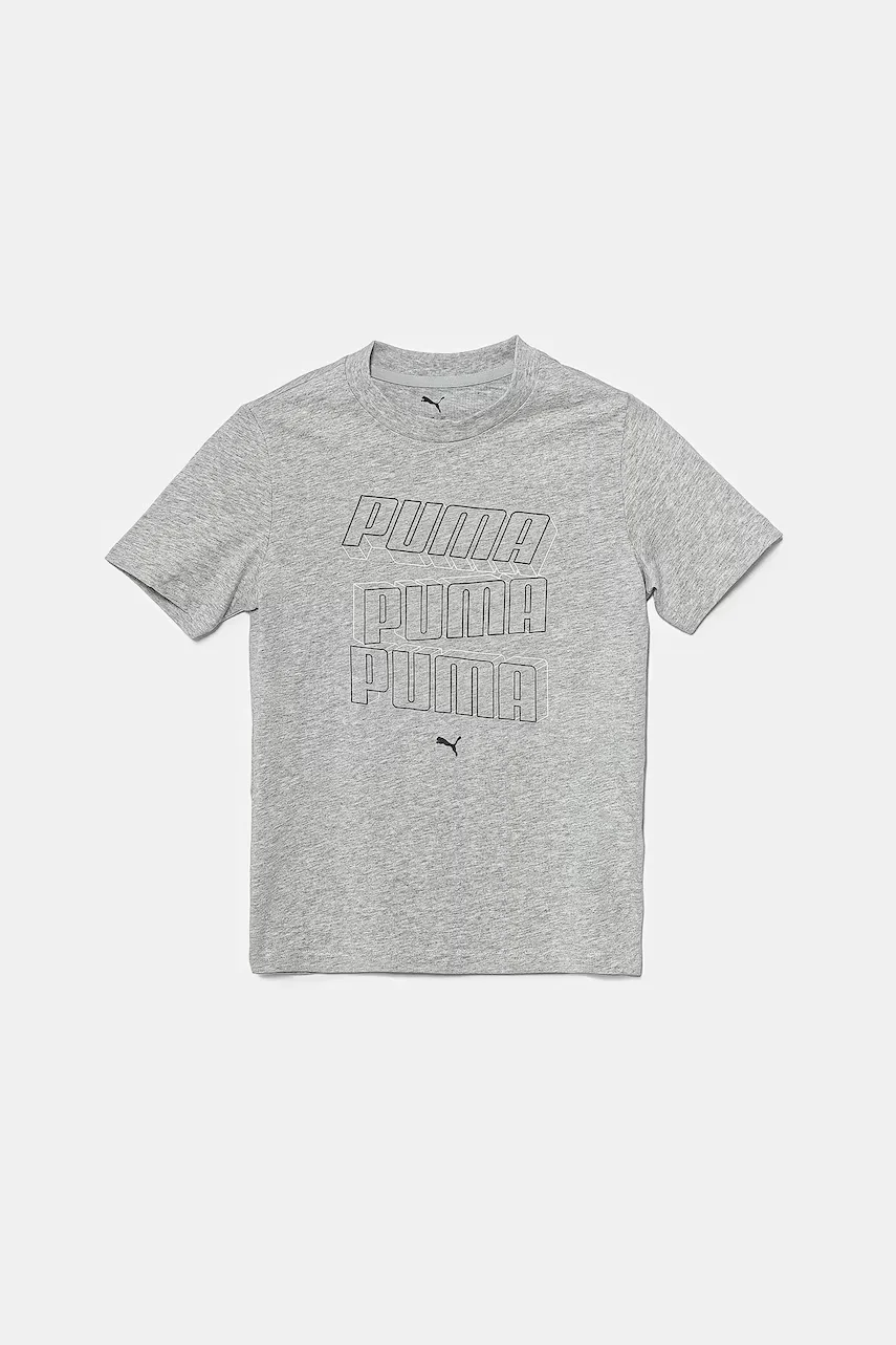 Puma Детска памучна тениска ESS LOGO LAB HOG Tee