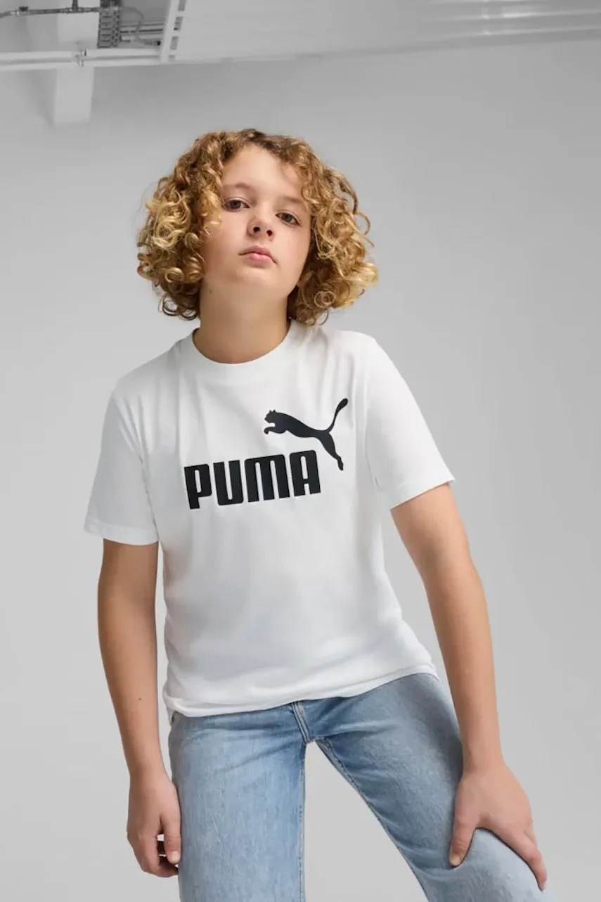Puma Детска памучна тениска ESS No. 1 Logo Tee