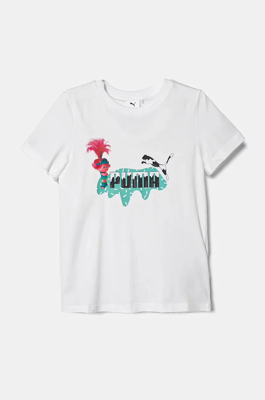 Puma Детска памучна тениска X TROLLS Tee