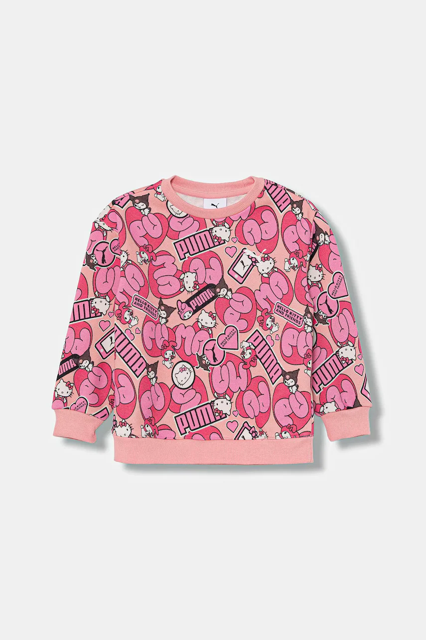 Puma Детски суичър X HELLO KITTY & FRIENDS Relaxed AOP Crew FL