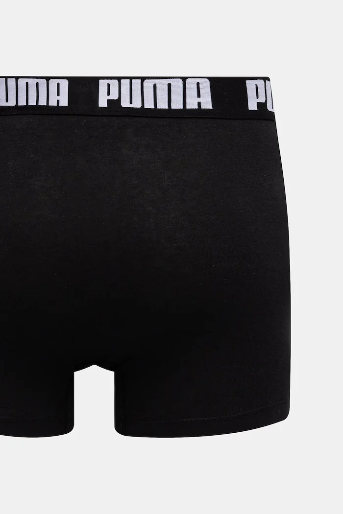 Puma прилепнали боксерки мъжки от памук с еластан Everyday Basic 2 броя черни 938320