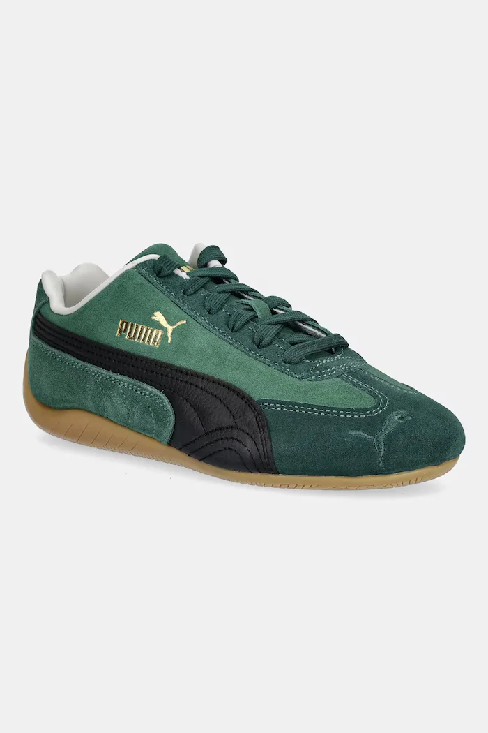 Puma Speedcat маратонки дамски от велур зелени 406329