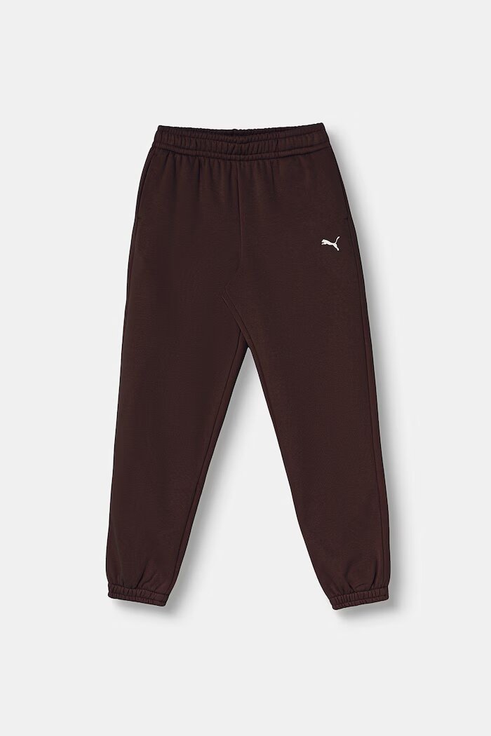 Puma спортен комплект анцуг за деца с памук Loungewear Sweat Suit кафяв 689727