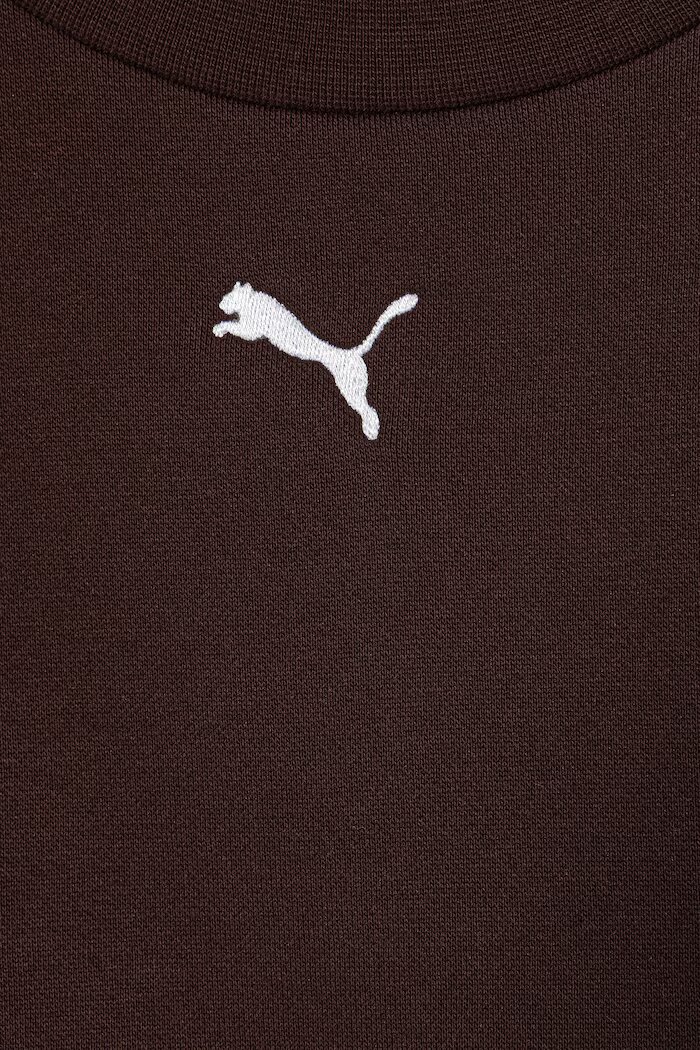 Puma спортен комплект анцуг за деца с памук Loungewear Sweat Suit кафяв 689727