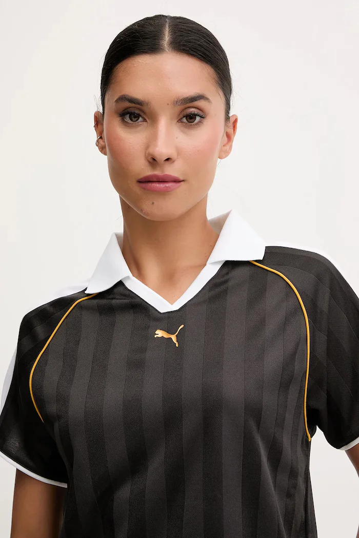 Puma Тениска с яка дамска в черно 632157