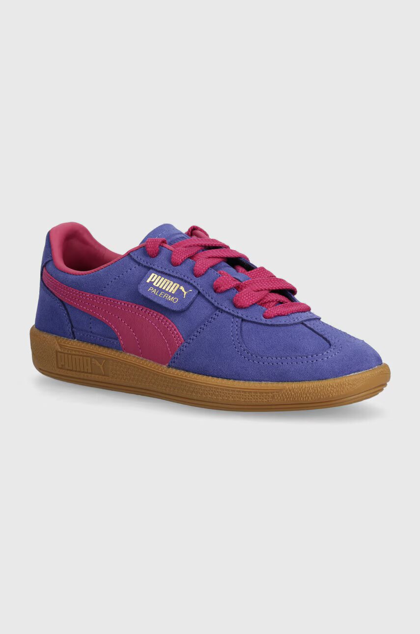 Puma Велурени маратонки Palermo Cobalt Glaze
