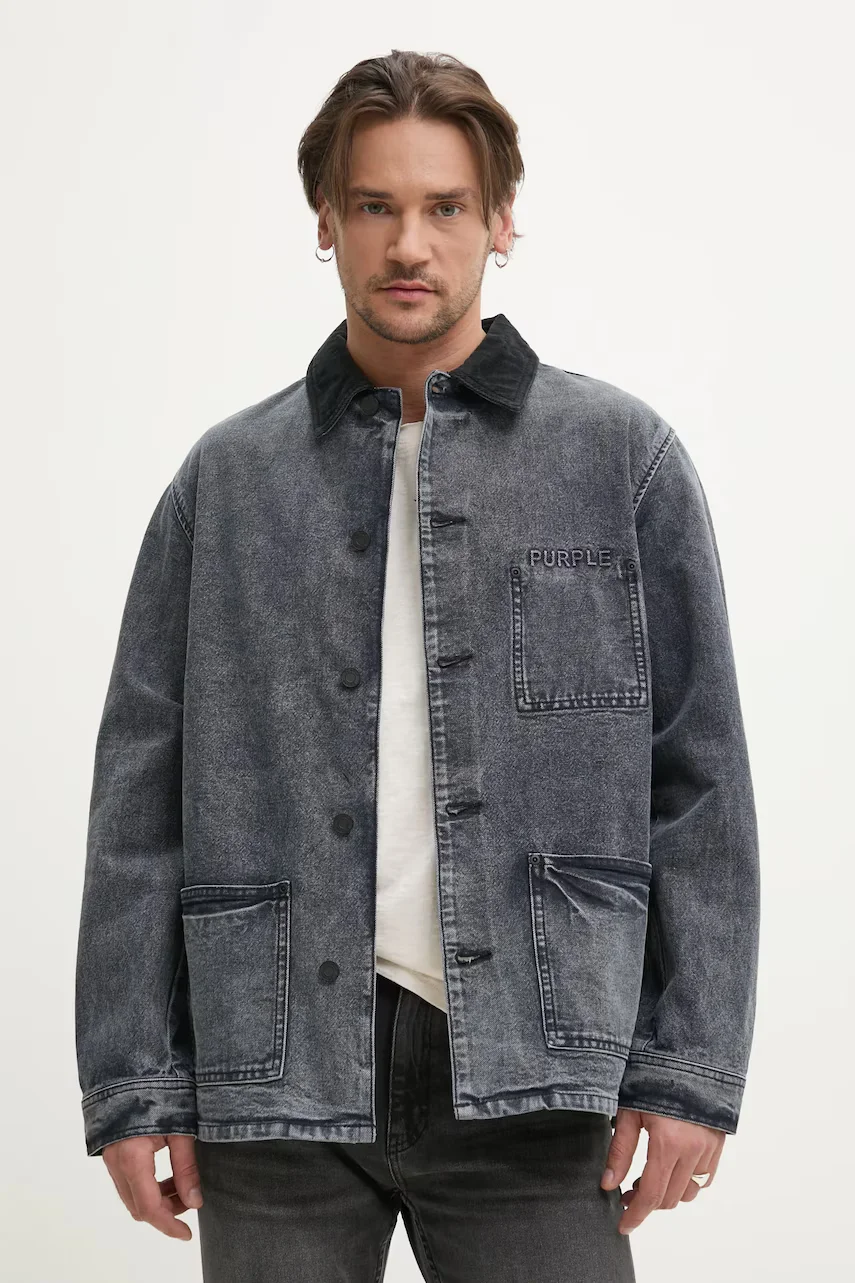 PURPLE BRAND Дънково яке WORKWEAR ROYALTIES CANVAS
