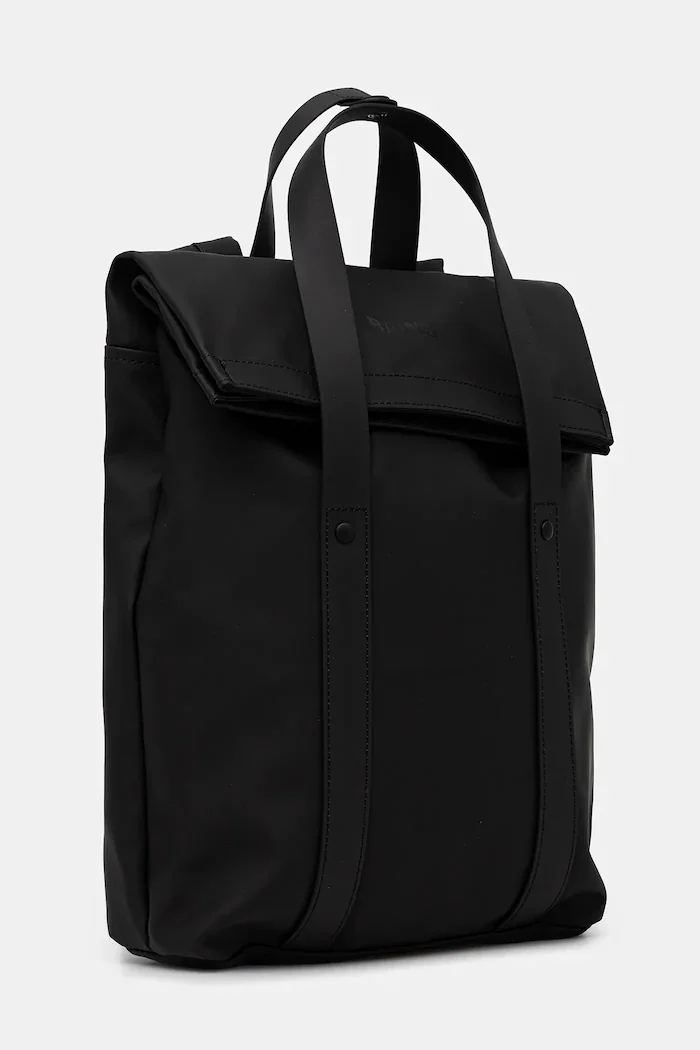 Rains Раница 12780 2 Way Tote Backpack Mini в черно голям размер с изчистен дизайн 12780