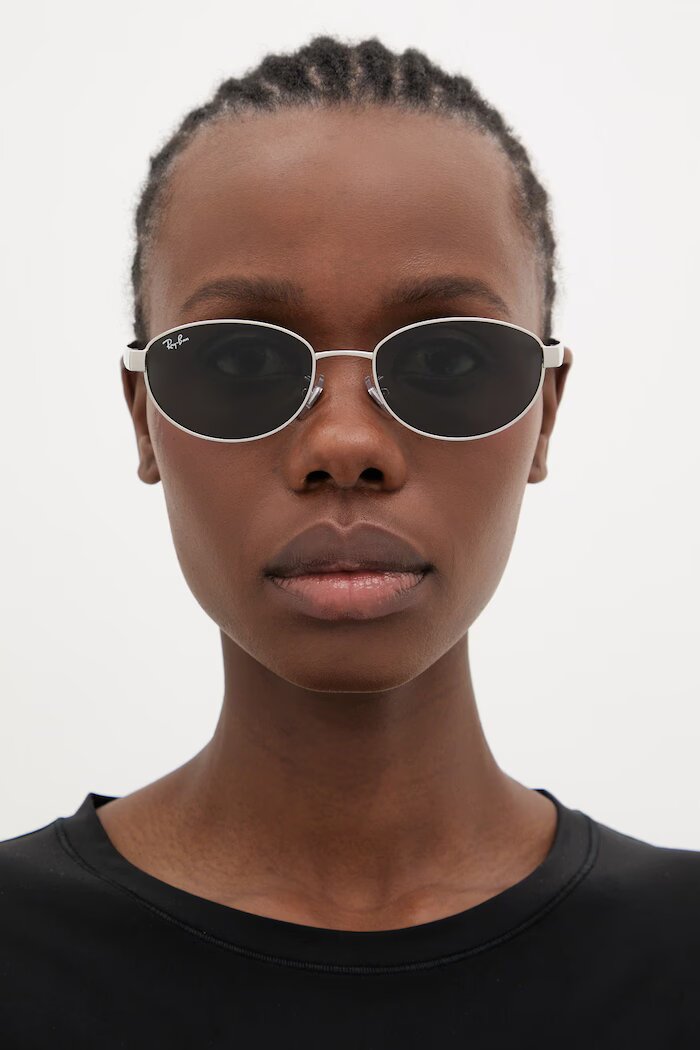 Ray-Ban слънчеви очила сребърни 0RB3774D