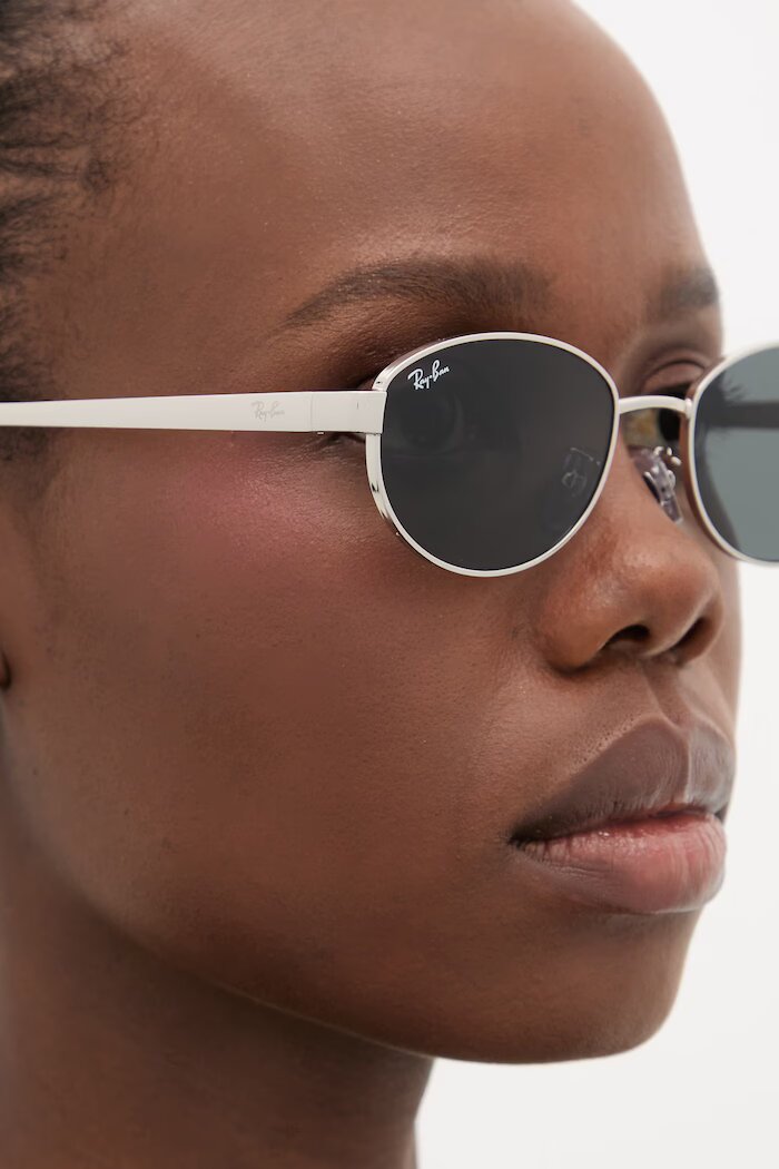 Ray-Ban слънчеви очила сребърни 0RB3774D