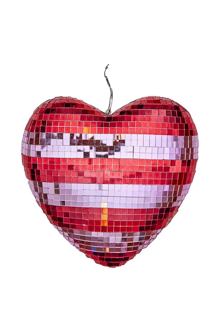 Rice Коледна украса Large Heart Disco Ball