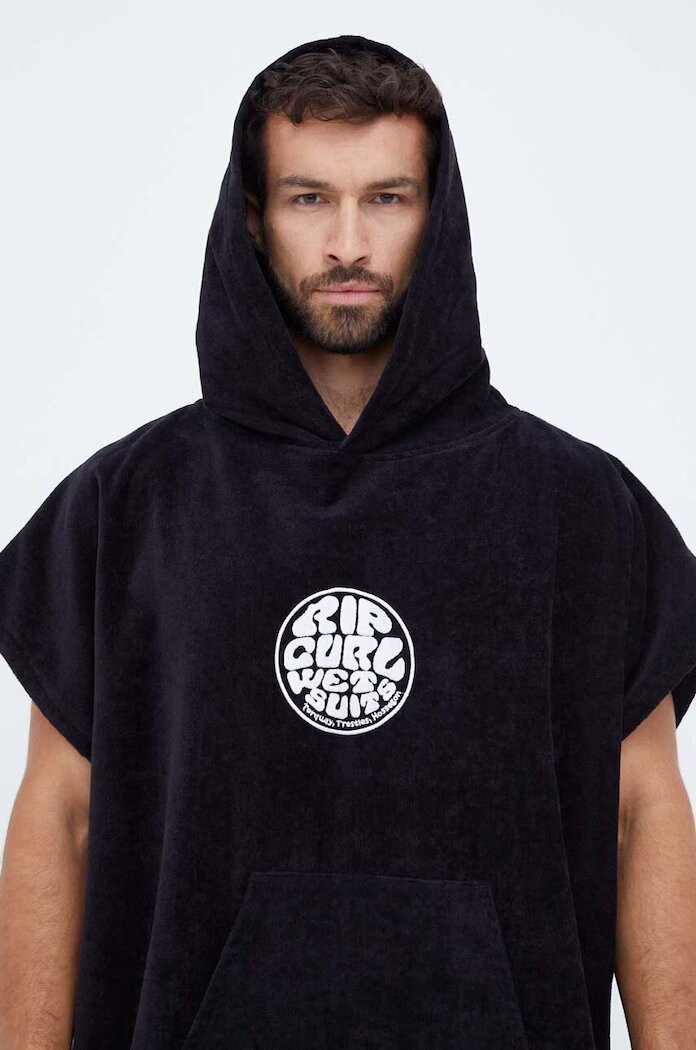 Rip Curl Памучна кърпа в черно