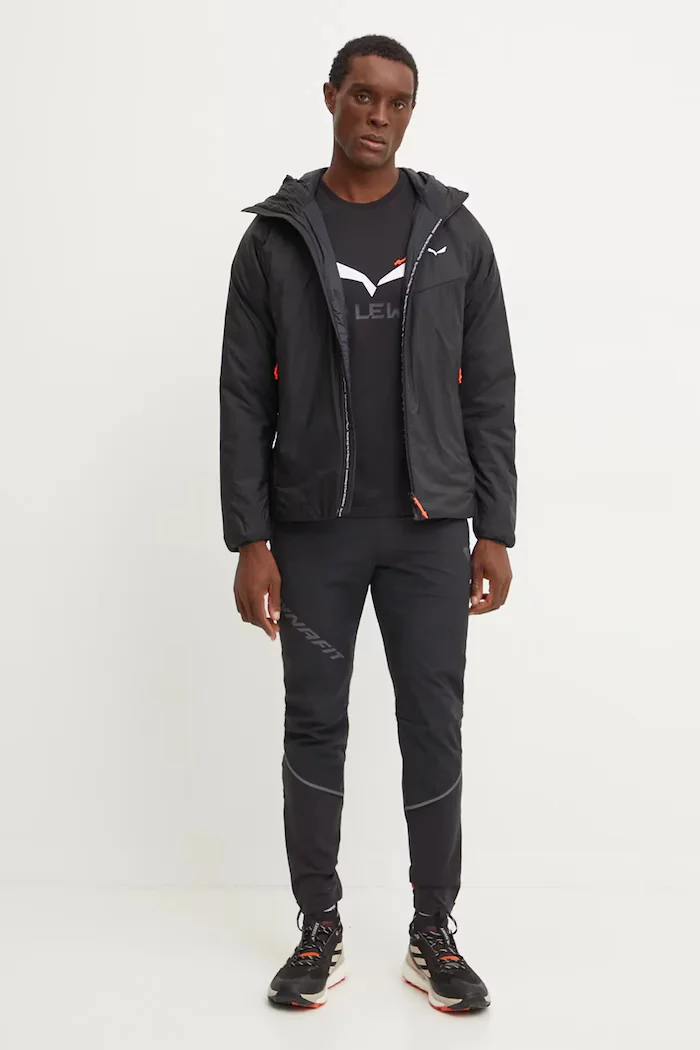 Salewa туристическа тениска мъжка Solidlogo Dry черна 00.0000027018