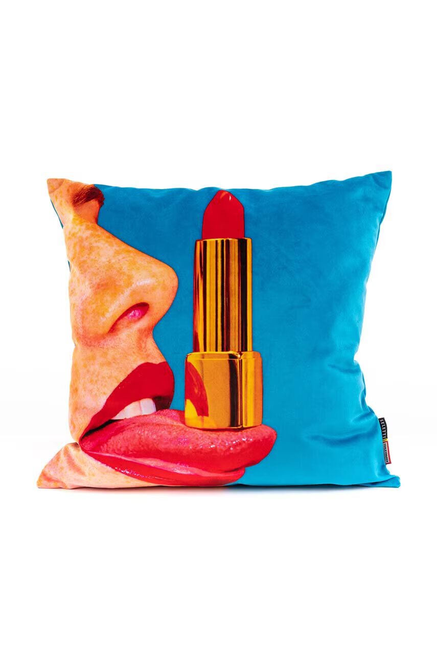 Seletti Декоративна възглавница Tounge x Toiletpaper