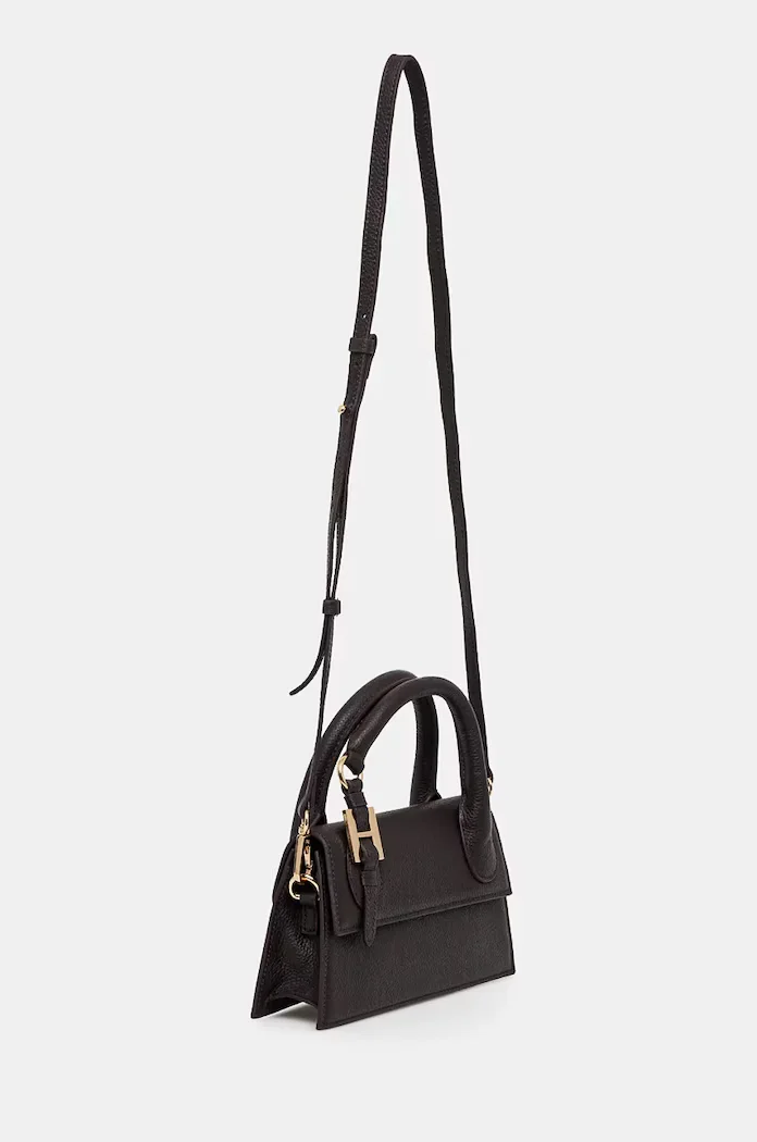 Silvian Heach чанта crossbody дамска от кожа MARECHIARO кафява RCP25007BO