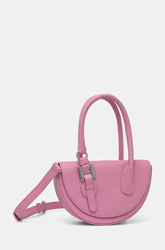Silvian Heach чанта crossbody дамска от кожа SPAGNOLI розова RCP25020BO