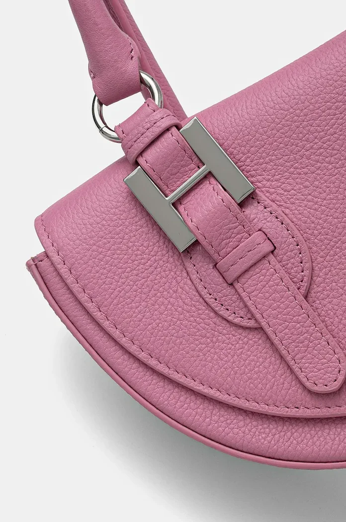 Silvian Heach чанта crossbody дамска от кожа SPAGNOLI розова RCP25020BO