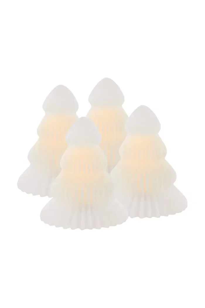 Sirius Комплект led коледна украса Claire Juletra (4 броя) в бяло