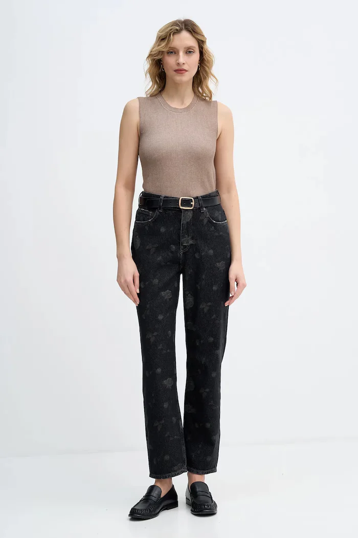Sisley Дънки с висока талия 4RZHLE04R