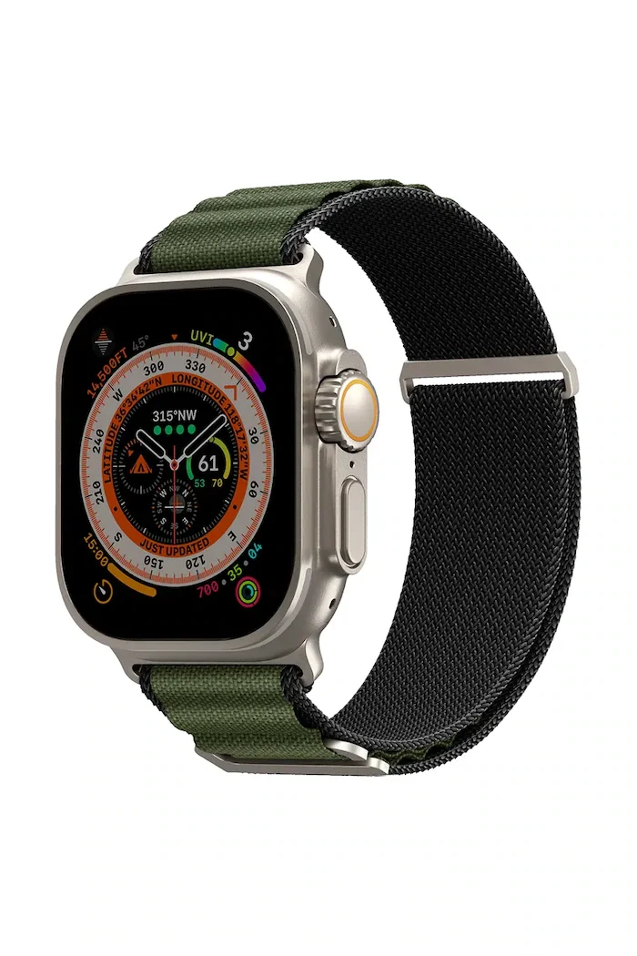 skinarma Каишка за смарт часовник Kobu Apple Watch Ultra 49/46/45/44 mm в зелено SK-KOBU49-GREEN