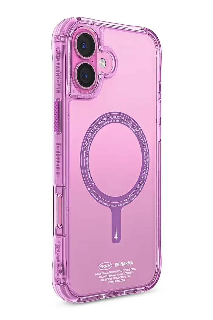 skinarma Калъф за телефон с вграден магнитен пръстен iPhone 16 в розово SK-2024IP61-SDOMS-PNK