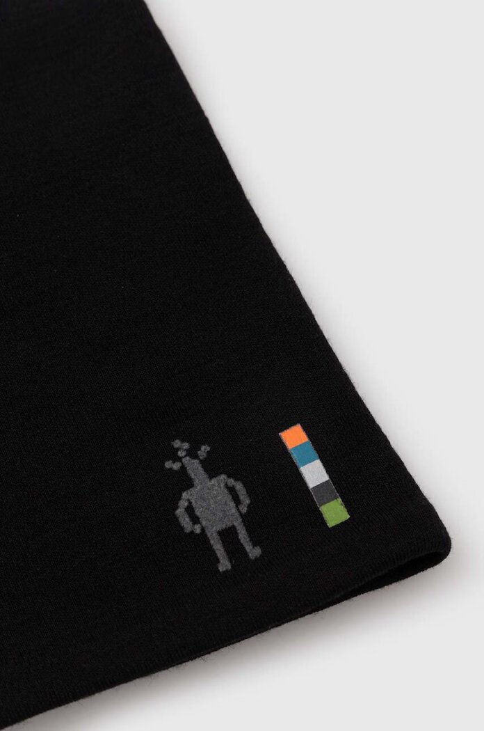 Smartwool Thermal Merino Reversible в черно с изчистен дизайн SW017071